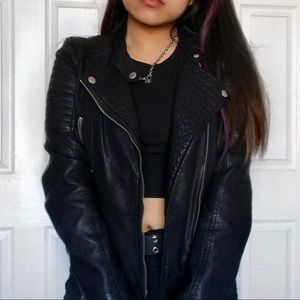 Pacsun L.A. Hearts Faux Black Leather Jacket